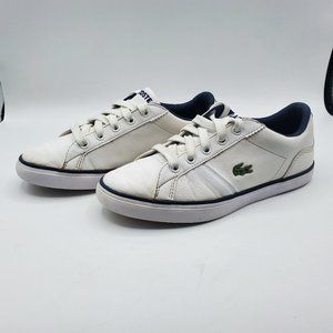 LACOSTE LEATHER TENNIS SHOES SNEAKERS